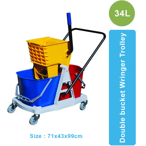 Double Sided Wringer Mop Bucket