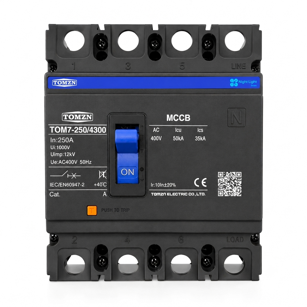 TOMZN 250A 4P MCCB AC Circuit Breaker (TOM7-250/4300)