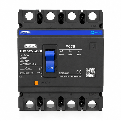 TOMZN 250A 4P MCCB AC Circuit Breaker (TOM7-250/4300)