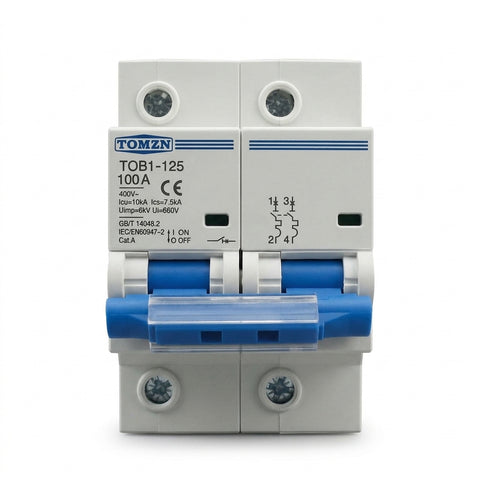 Tomzn 2P AC C Type MCB Circuit Breaker