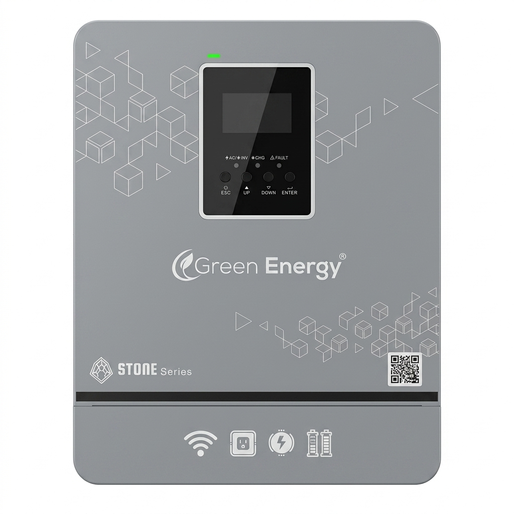 Green Energy Stone Series 3.6kW PV5200 Off-Grid Solar Inverter | Pure Sine Wave UPS
