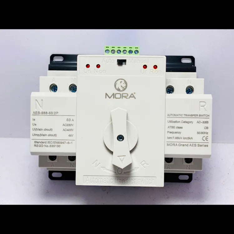 Mora 2P 63A 230V Dual Power Automatic transfer switch ATS