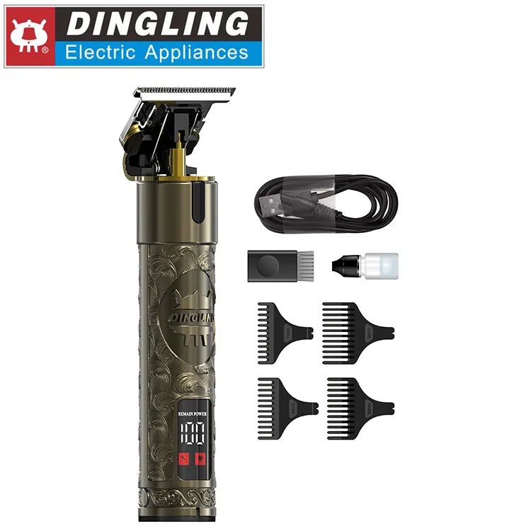 Dingling RF-622 Hair Cutting Machine Beard Trimmer Professional Electric Barber Hair Cipper Cordless Hair Trimmer For Men t9