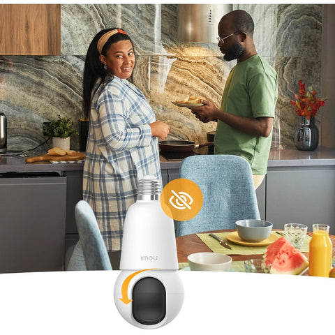 IMOU Bulb Cam WiFi Security Camera (2MP/3MP) – 360° Pan & Tilt, AI Detection, E27 Easy Install | Optional SD Card
