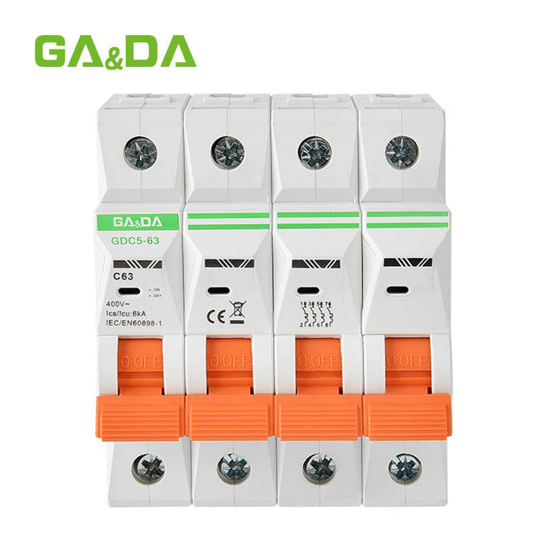 GA&DA GDC5-63 4P AC MCB  Circuit breaker – Durable 400V AC Circuit Breaker for Reliable Electrical Protection