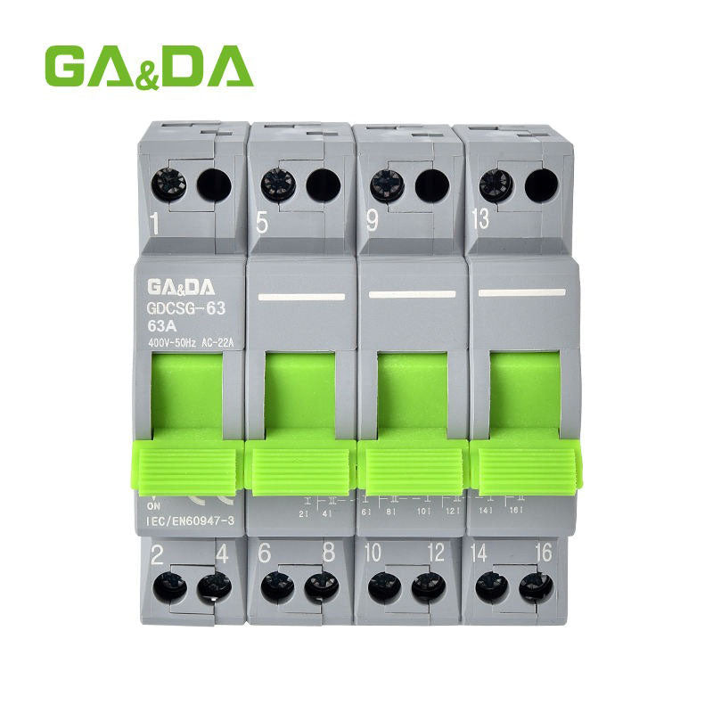 GA&DA GDCSG-63 4P 63A MTS Changeover Switch – Reliable Manual Transfer Switch for Power Control