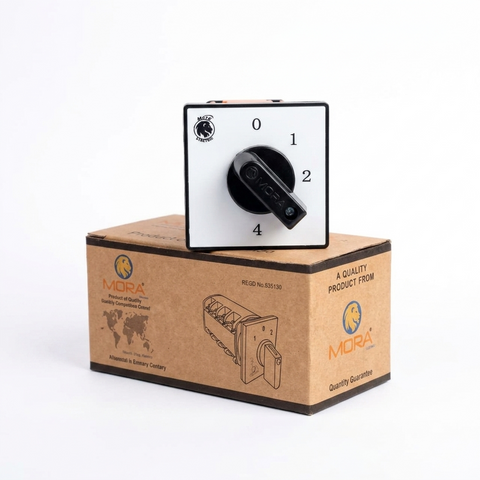 Mora 4 Line 75A/50A Phase and Neutral Selector Switch Mora Rotary Change Over for 4 Meters