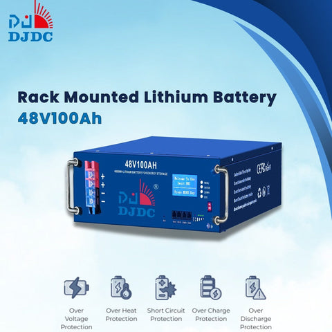 DJDC 48V 100Ah Rack Mounted Lithium Battery