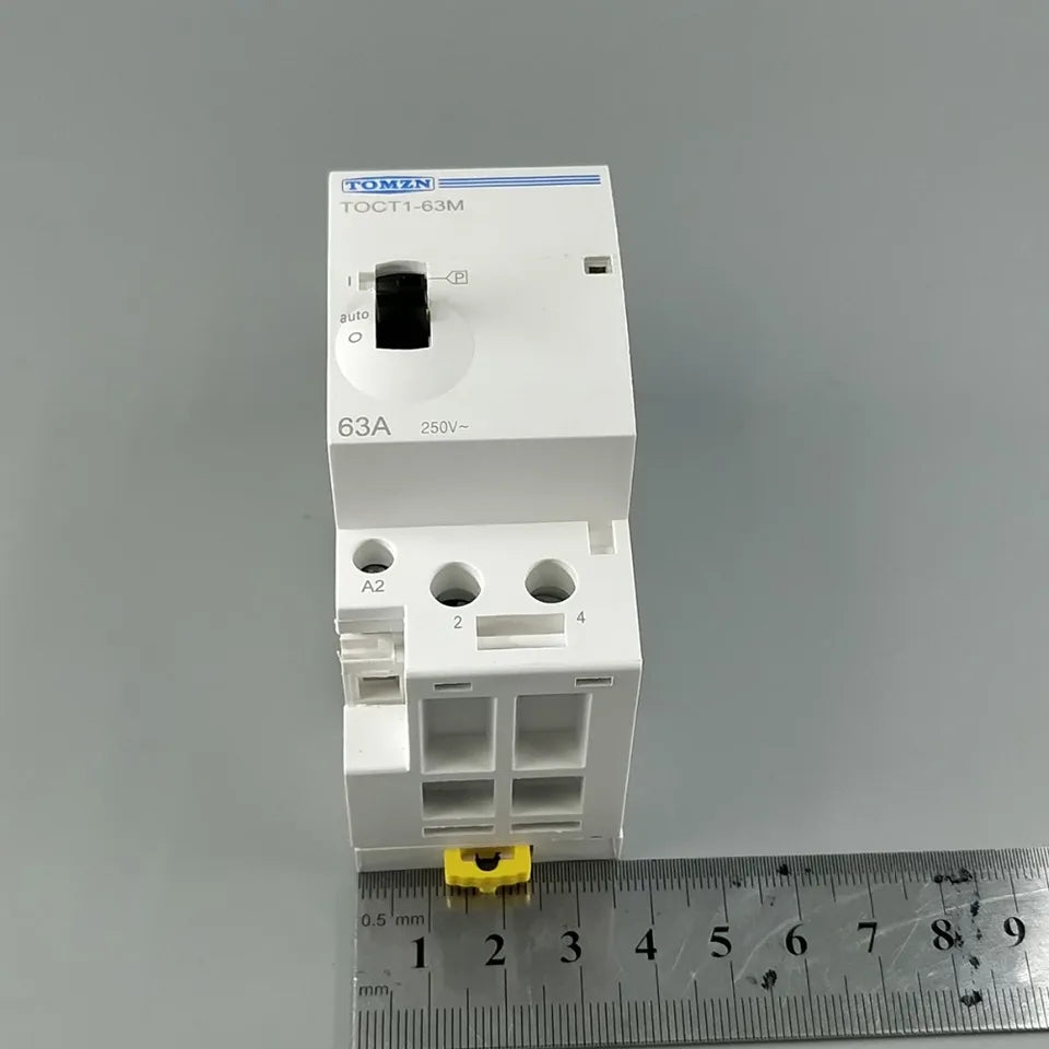 Tomzn TOCT1-63M 2P 63A 2NO 220V Din rail AC Modular contactor Tomzn Contactor