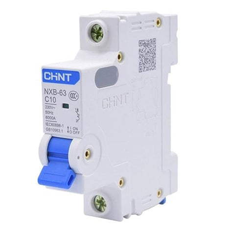 CHINT NXB-63 1P 230V Miniature Circuit Breaker (MCB) – Overload & Short Circuit Protection (10A, 16A, 20A)