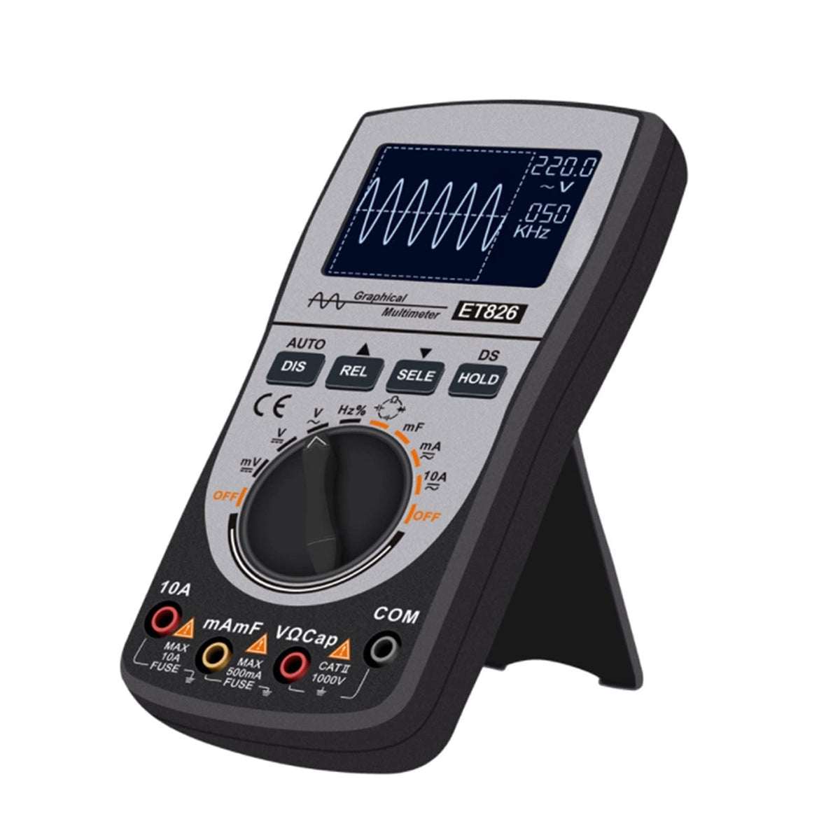 ET-826 2-in-1 Digital Multimeter & Oscilloscope | Waveform Display | High Sampling Rate | Professional Testing Tool
