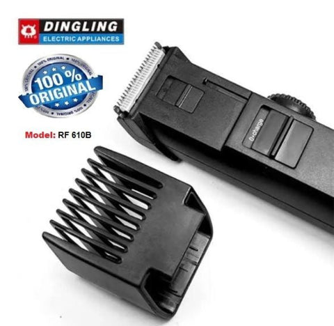 Dingling RF-610B Professional Hair Trimmer – Adjustable 12 Length Settings, Double Battery & Cordless Operation