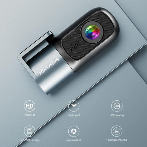 Hikvision DS-AE-DC2018-D1 Dashcam 2MP 1080P Car DVR Camera | WiFi, Night Vision, G-Sensor & Parking Monitoring