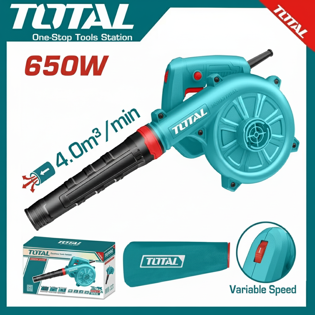 Total One-Stop Tools Station Aspirator Blower 650W Industrial – Heavy Duty Electric Air Blower