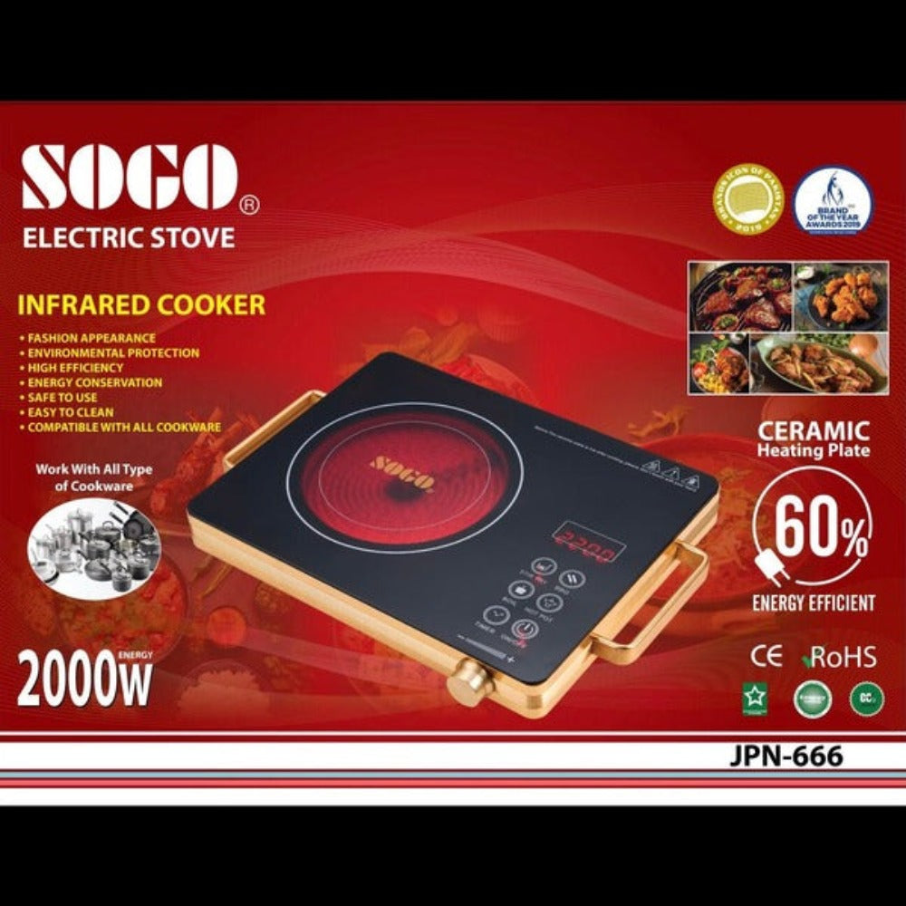 Sogo Electric Stove JPN-666 Infrared Cooker.