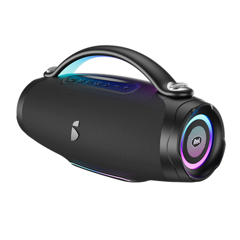 itel IBS-80 Portable Bluetooth Speaker – 120W Max Power, Dual Speakers, RGB Rhythm Lights, 8000mAh Battery, IPX4