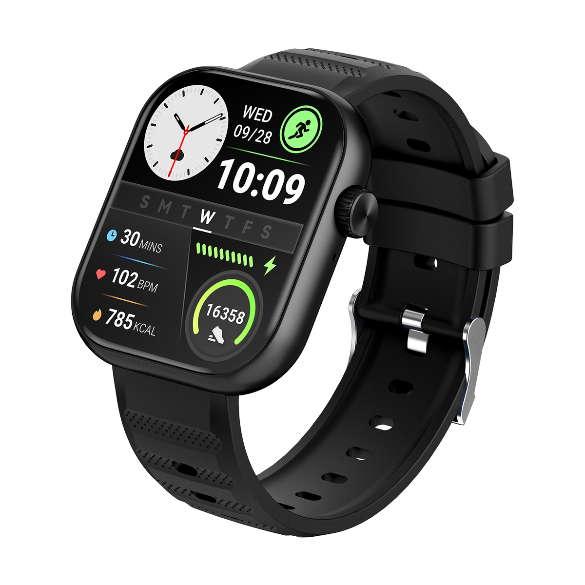 Itel O20 Smartwatch with Bluetooth Calling – 2.04″ HD Display, AI Watch Faces, SpO₂ & Heart Rate Monitor, IP68 Waterproof