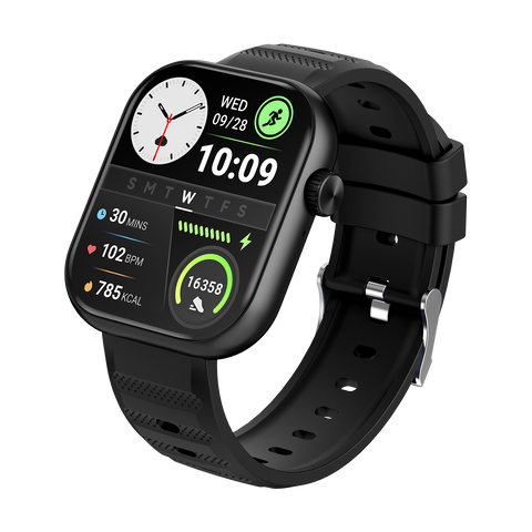 Itel O20 Smartwatch with Bluetooth Calling – 2.04″ HD Display, AI Watch Faces, SpO₂ & Heart Rate Monitor, IP68 Waterproof
