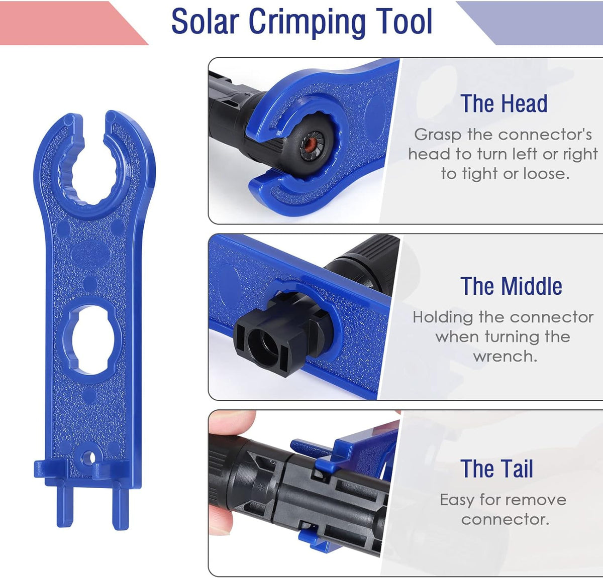 Solar PV MC4 Spanner Key Plastic (Single Piece)