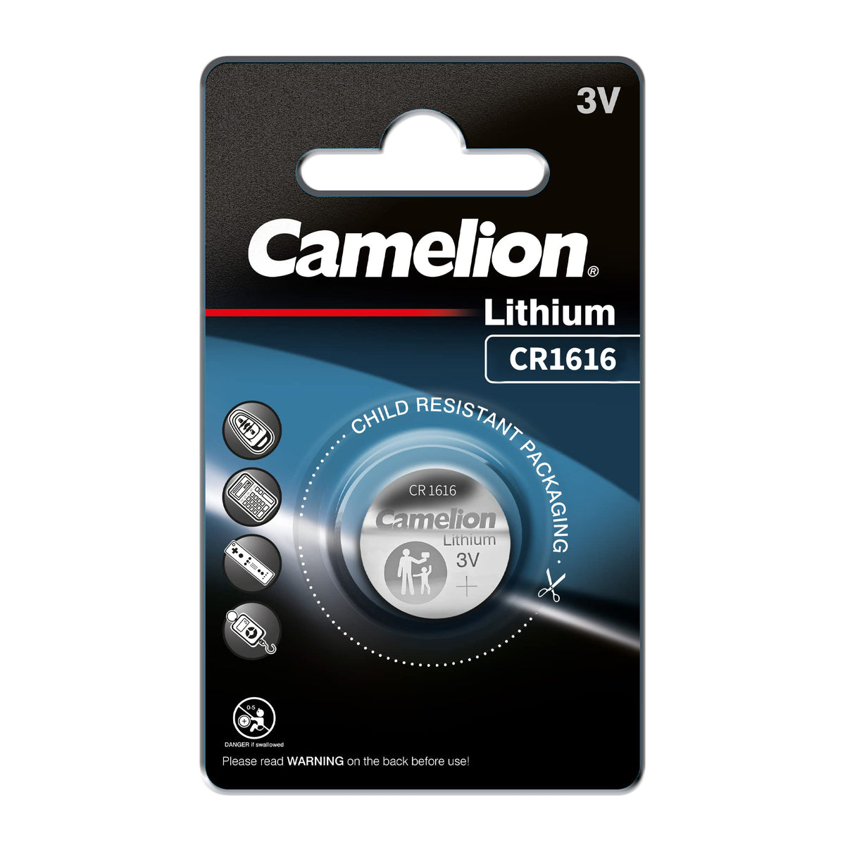 Camelion Ultra Lithium Cell CR1616 (Single Battery)