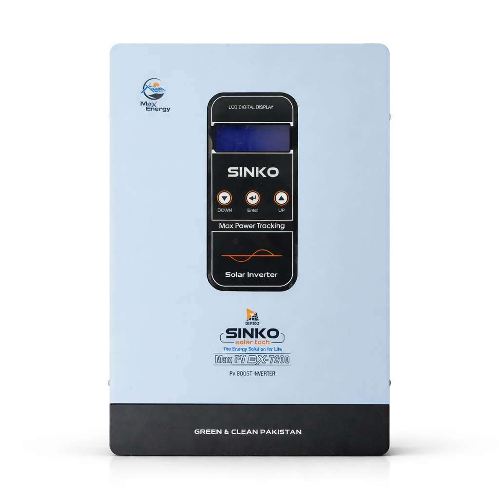 SINKO 5.2KW BX PV7200 Solar Inverter – Pure Sine Wave, 7200W PV Input, Dual PV Array, Smart Protection System