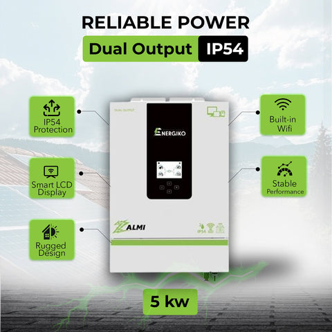 Energiko 5kW Zalmi Series Dual PV9000 IP54 Inverter