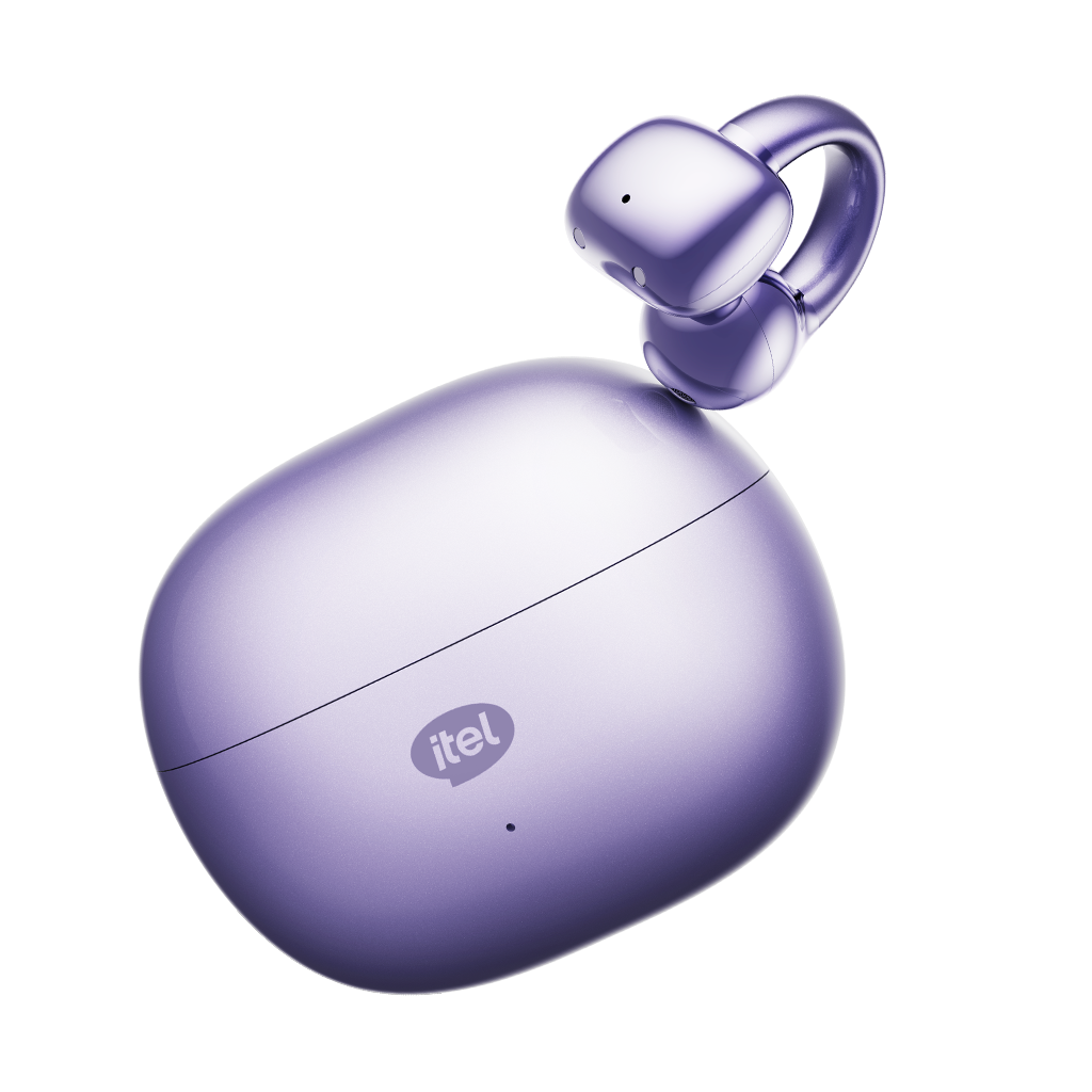 itel Buds Fit5 Open-Ear Wireless Earbuds – Bluetooth 5.4, 32H Playtime, AI Noise Cancellation, IPX4
