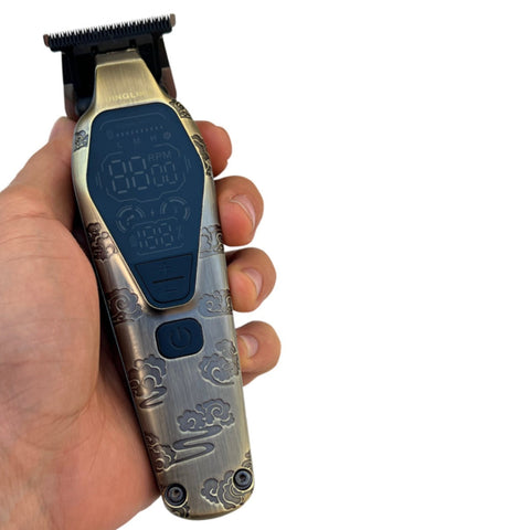 Dingling RF-1991 Professional Hair Clipper – Corded & Cordless Trimmer with Digital Display and 3 Speed Settings