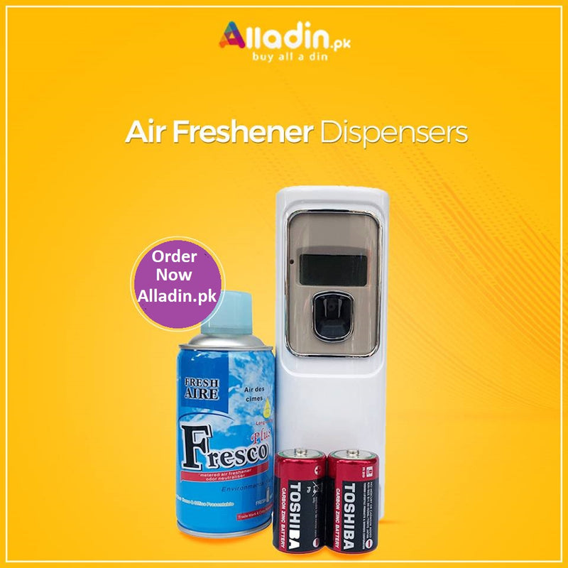 Automatic Airfreshner Dispenser With Refill Bottle & Battery Cell.