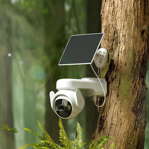 IMOU B7ED-5M0TEA-EU/FSP14 4G Security Camera with Solar Panel – 3K UHD, AOV 365-Day Recording, Dual 4G + WiFi, AI Human Detection