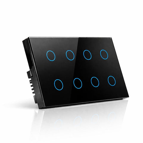 8 Gang Smart WiFi Switch Crystal Series