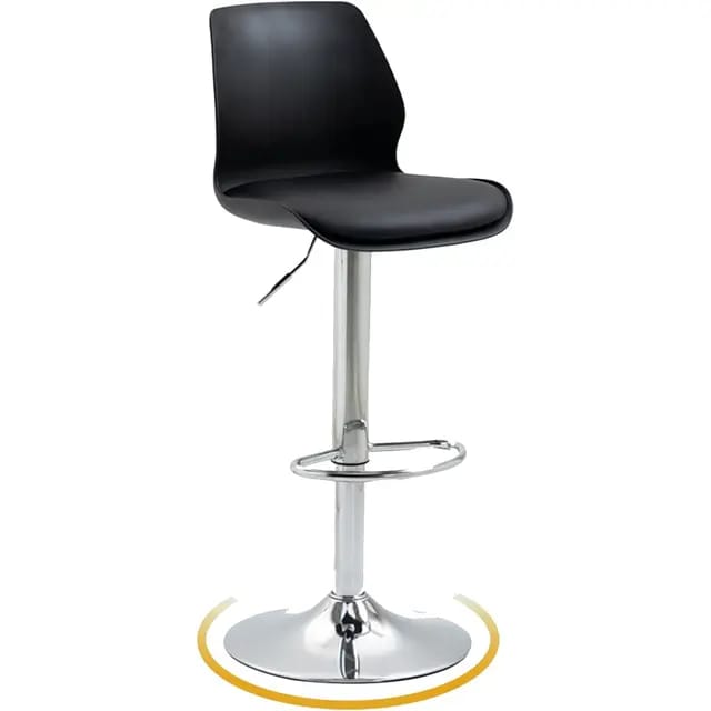 Bar Stool 125 Red & Black Comfortable-360 Degree Rotation with Jack system