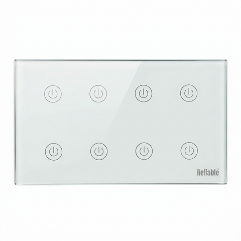 Reliable Electric 8 Gang WiFi Smart Wall Switch | Touch Control