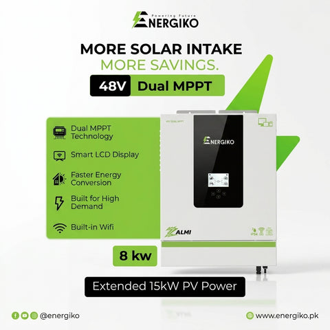 Energiko 8kW Zalmi Series Dual PV15000 IP54 Inverter
