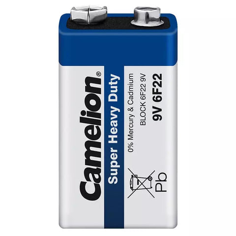 Camelion Super Heavy Duty 6F22 9V Battery