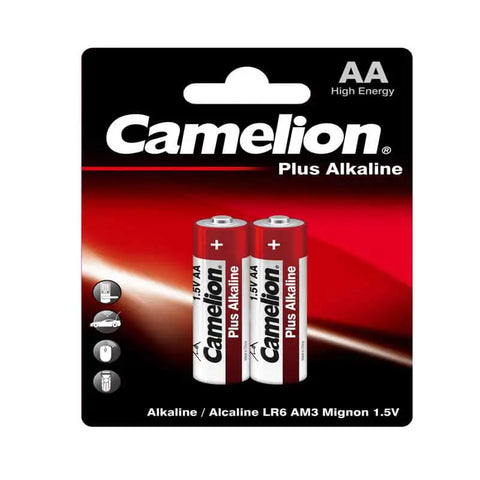 Camelion Plus Alkaline 1.5V Batteries – AA (2 Batteries)