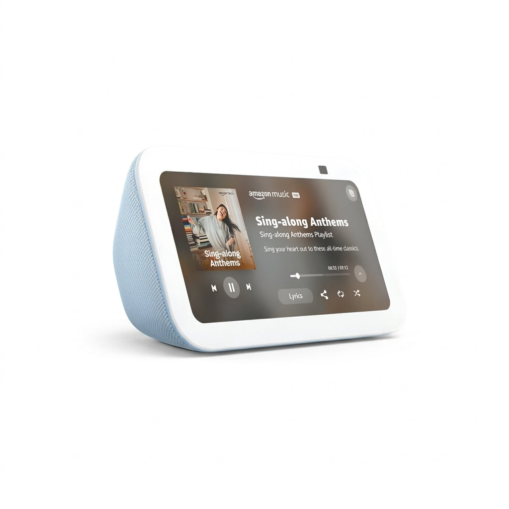 Amazon Echo Show 5 (3rd Gen, 2023 Release) – Cloud Blue Smart Display with Alexa