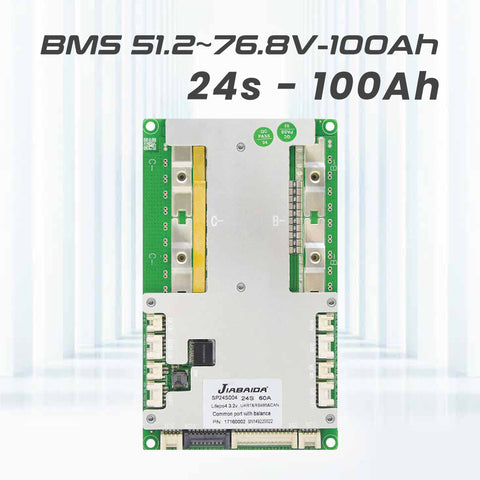 JBD 51.2~76.8V 100Ah BMS for 8-24S Cells Lithium Battery Pack Without Communication