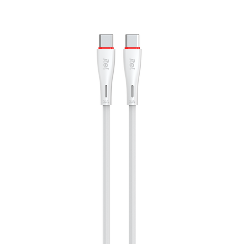 itel CablePulse ICD-C60s / L60s Fast Charging Cable – 2.4A High-Speed Data Cable (Type-C / Lightning, 1m)