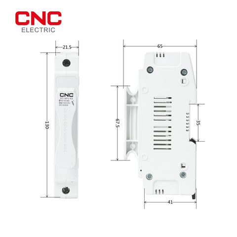 CNC RT18PV-63 DC 1500V Low Voltage Fuse 1P Fuse holder Overload and Short circuit protection