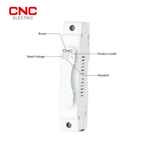 CNC RT18PV-63 DC 1500V Low Voltage Fuse 1P Fuse holder Overload and Short circuit protection