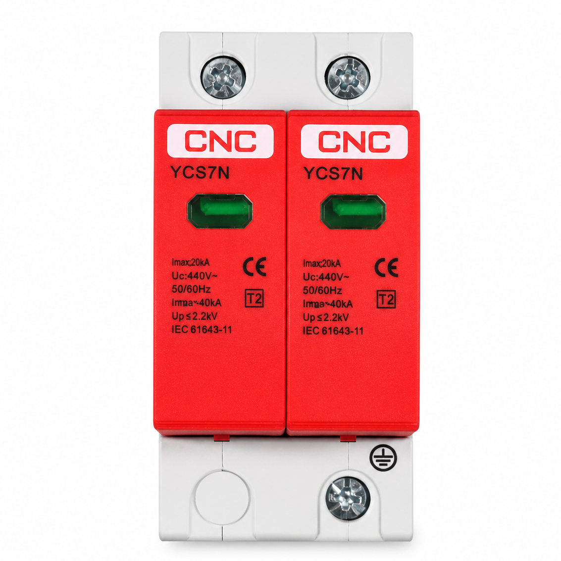 CNC YCS7N 2P 440V AC SPD House Surge Protector