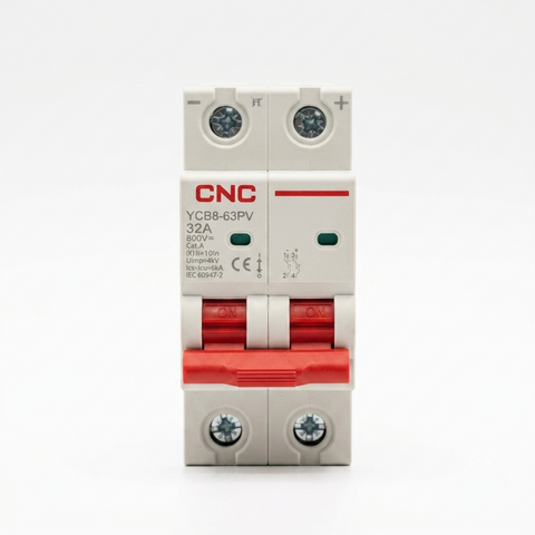 CNC YCB8-63PV 2P 500V DC MCB Solar Mini Circuit Breaker
