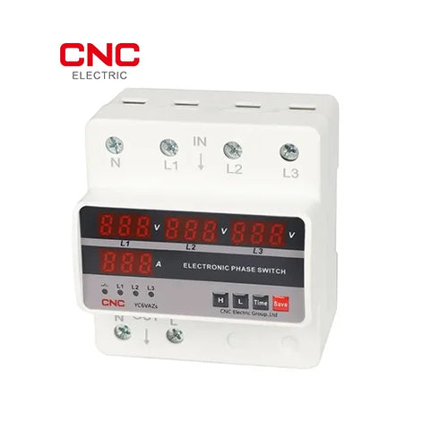 CNC Automatic Phase Selector Switch 63A | Electronic Phase Switch YC6VAZS