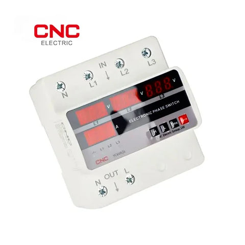 CNC Automatic Phase Selector Switch 63A | Electronic Phase Switch YC6VAZS