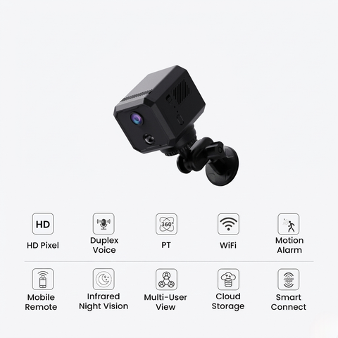 ClearShot Pro Smart PTZ Camera – 360° Wireless Security Camera with Night Vision