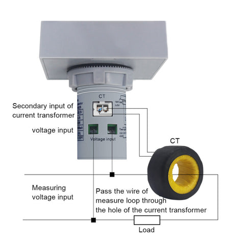 MORA Multi Function Digital Meter 6 in 1 AC 50-300V Voltmeter Ammeter LCD Display Voltage KWH Power Energy Meter