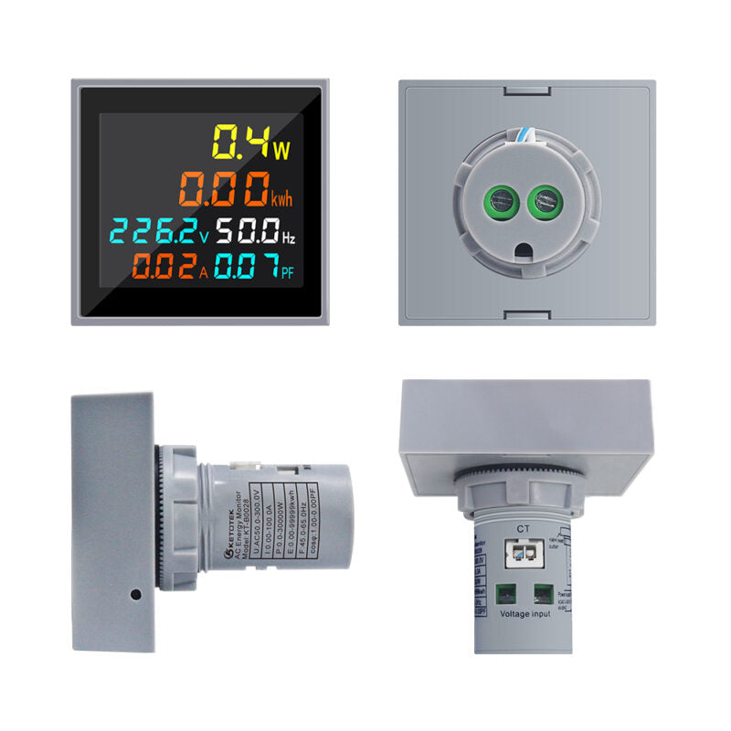 Meter Store Mora Multi Function Digital Meter 6in1 AC 50-300V Voltmeter Ammeter LC ...