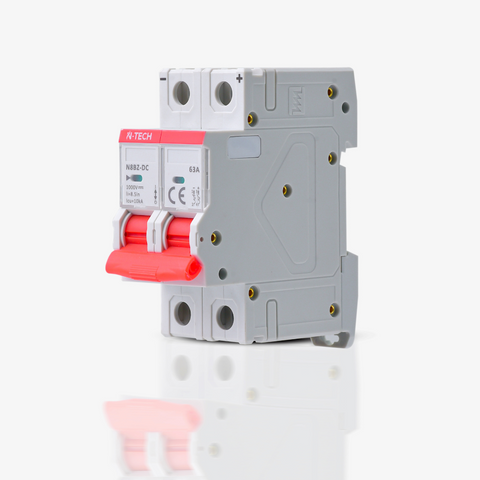 N-Tech N8BZ 2 Pole 63A DC MCB Overload & Short-Circuit Protection