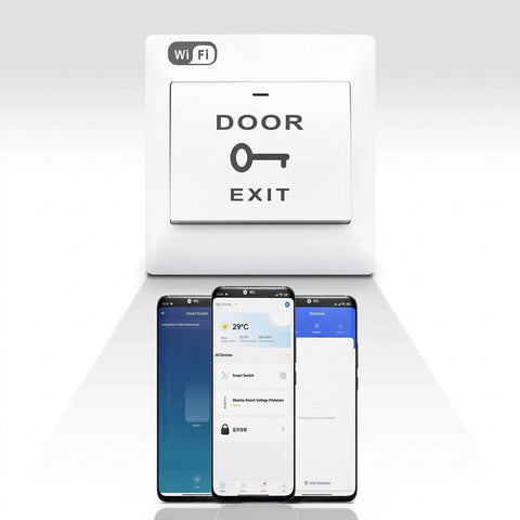 Door Exit Button – Stainless Steel Push to Exit Switch for Access Control Systems